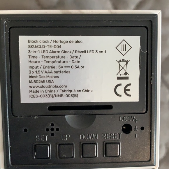 cloudnola Other Nib Block Clock From Cloudnola Marble Design Poshmark